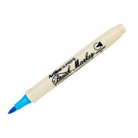 Rotulador artline supreme brush epfs pintura base de agua punta tipo pincel trazo fino azul claro