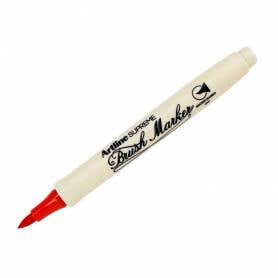 Rotulador artline supreme brush epfs pintura base de agua punta tipo pincel trazo fino rojo