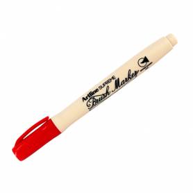 Rotulador artline supreme brush epfs pintura base de agua punta tipo pincel trazo fino rojo