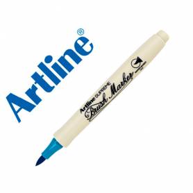 Rotulador artline supreme brush epfs pintura base de agua punta tipo pincel trazo fino turquesa