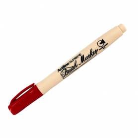 Rotulador artline supreme brush epfs pintura base de agua punta tipo pincel trazo fino rojo oscuro