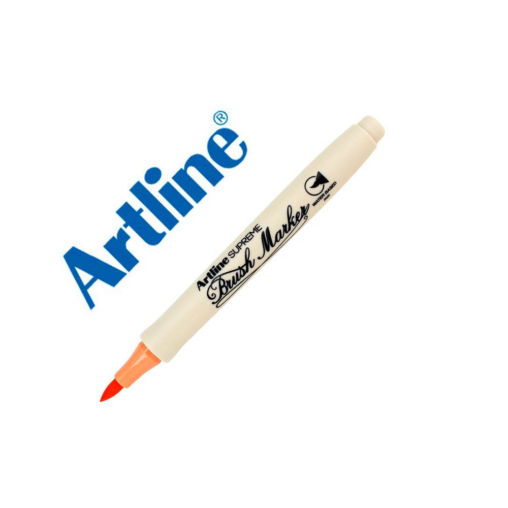 Rotulador artline supreme brush epfs pintura base de agua punta tipo pincel trazo fino ocre