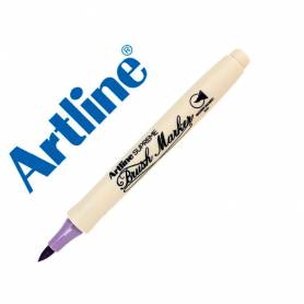 Rotulador artline supreme brush epfs pintura base de agua punta tipo pincel trazo fino purpura claro