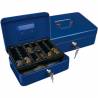 Caja caudales q-connect 10/ 250x180x90 mm azul con portamonedas - KF03323