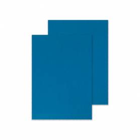 Tapa de encuadernacion q-connect carton din a4 azul simil piel 250 gr caja de 100 unidades