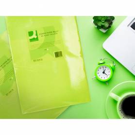 Papel color q-connect din a3 80gr verde neon paquete de 500 hojas