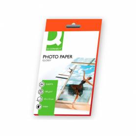 Papel q-connect foto glossy -kf01905 -10x15 -digital photo -para ink-jet -bolsa de 25 hojas de 180 gr