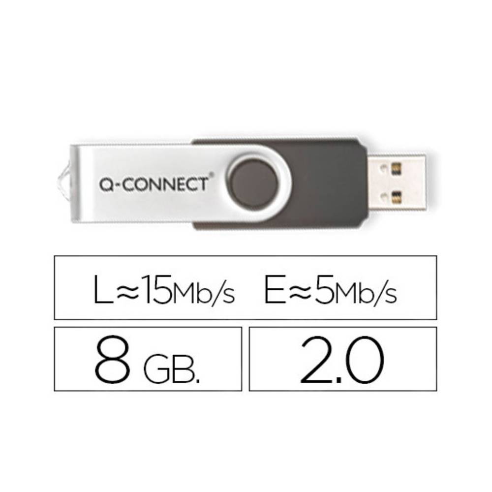 Memoria usb q-connect flash 8 gb 2.0
