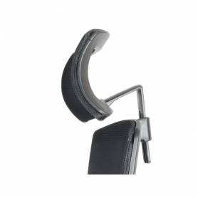 Silla de direccion q-connect ergonomica base metal respaldo alto con reposacabeza ajustable