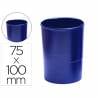 Cubilete portalapices q-connect plastico diametro 75 mm altura 100 mm azul opaco - KF19028