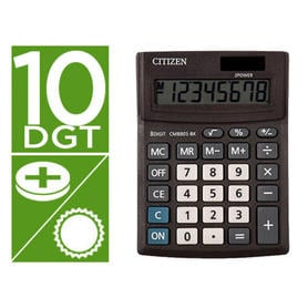 Calculadora citizen sobremesa business line eco eficiente solar y pilas 10 digitos 136x100x32 mm