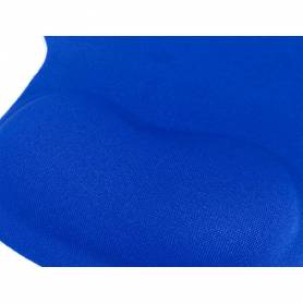 Alfombrilla para raton q-connect reposamuñecas de gel color azul 190x230x20 mm