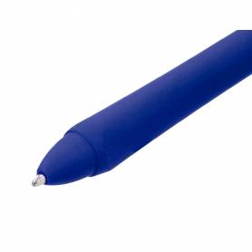 Boligrafo liderpapel gummy touch retractil 1,0 mm tinta azul