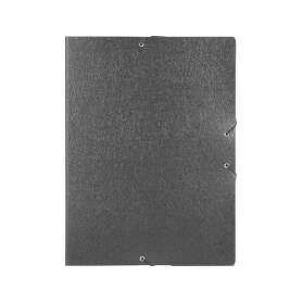Carpeta proyectos liderpapel folio lomo 50mm carton gofrado gris