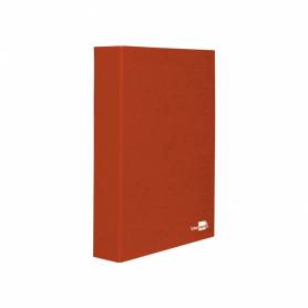 Carpeta de 4 anillas 40mm mixtas liderpapel folio carton forrado paper coat roja