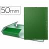 Carpeta proyectos liderpapel folio lomo 50mm carton forradoverde - PY55