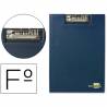 Carpeta liderpapel miniclip superior folio plastico azul - MS03