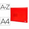 Carpeta liderpapel clasificador fuelle 32110 polipropileno din a4 roja transparente 13 departamentos - FU11