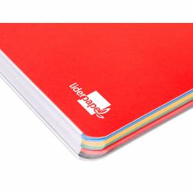 Cuaderno espiral liderpapel folio antartik tapa plastico 80h 100 gr horizontal con margen colores surtidos