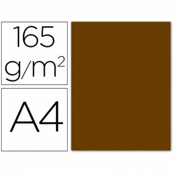Papel color liderpapel a4 165g / m2 marron pergamino paquete de 9