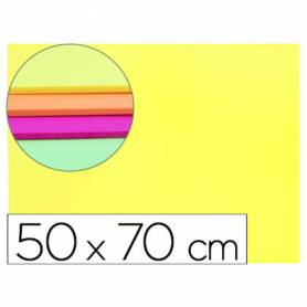 Goma eva liderpapel 50x70cm 60g/m2 espesor 2mm fluor amarillo
