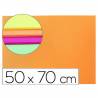 Goma eva liderpapel 50x70cm 60g/m2 espesor 2mm fluor naranja - GE23