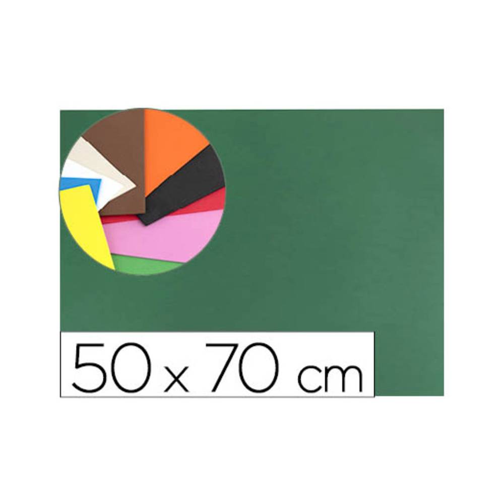 Goma eva liderpapel 50x70cm 60g/m2 espesor 1.5mm verde oscuro