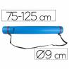 Portaplanos plastico liderpapel diametro 9 cm extensible hasta 125 cm azul - PP03