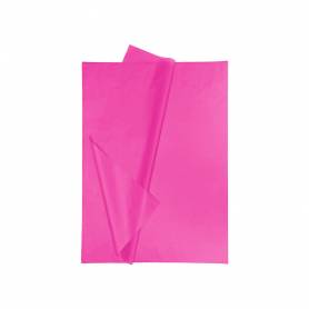 Papel seda liderpapel 52x76cm 18g/m2 bolsa de 5 hojas rosa fuerte