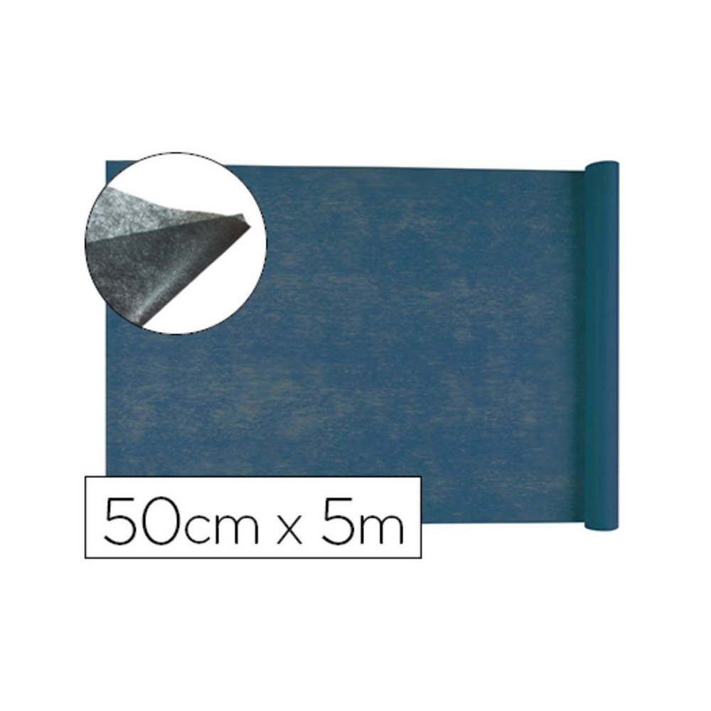Tejido sin tejer liderpapel terileno 25 g/m2 rollo de 5 mt azul marino