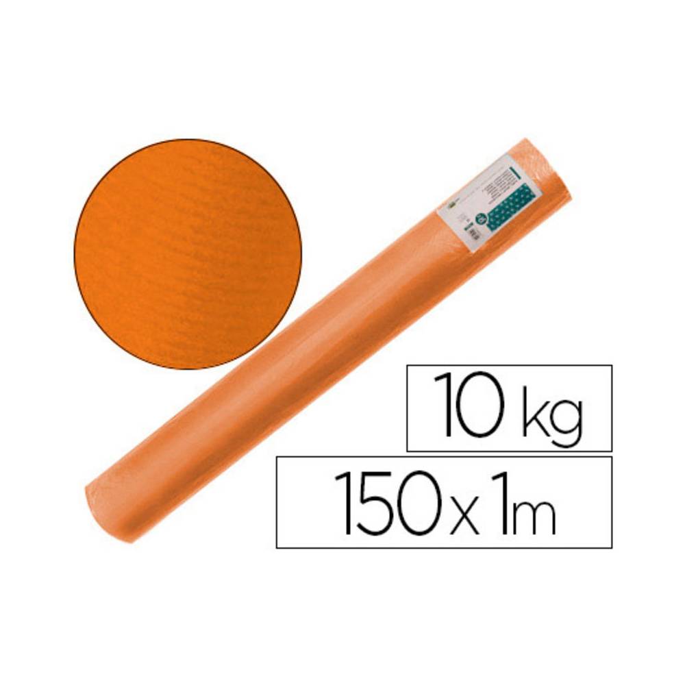 Papel kraft verjurado liderpapel naranja 150mt 65gr bobina 10kg