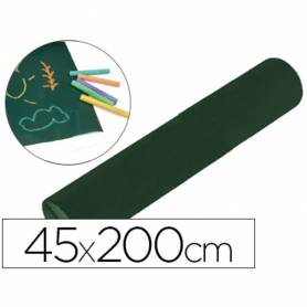 Pizarra liderpapel para tiza rollo adhesivo 45x200 cm color negro o verde