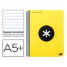 Cuaderno espiral liderpapel a5 antartik tapa dura 80h 100 gr horizontal con margen color amarillo fluor - KE57