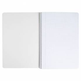 Cuaderno espiral liderpapel cuarto witty tapa dura 80h 75gr cuadro 4mm con margen colores surtidos