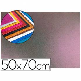 Goma eva con purpurina liderpapel 50x70cm 60g/m2 espesor 2 mm bicolor rosa verde