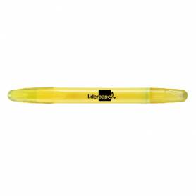 Marcador de cera gel liderpapel fluorescente color amarillo