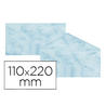 Sobre fantasia marmoleado azul 110x220 mm 90 gr paquete de 25