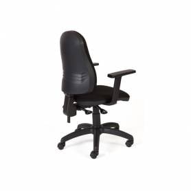 Silla rocada direccion sistema asincro con brazos color negro - 911 4+958