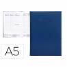 Agenda 2024 encuadernada liderpapel creta 15x21 cm semana vista color azul papel 70 gr