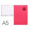 Agenda 2024 encuadernada liderpapel kilkis 15x21 cm dia pagina color rosa papel 70 gr