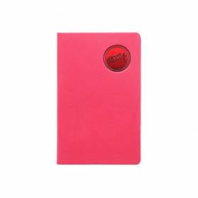 Agenda encuadernada liderpapel kilkis 8x15 cm 2024 semana vista color rosa papel 70 gr - 