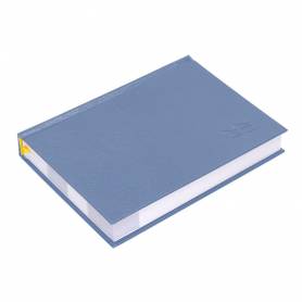 Agenda encuadernada liderpapel corfu 15x21 cm 2024 dia pagina color azul claro papel 60 gr - 