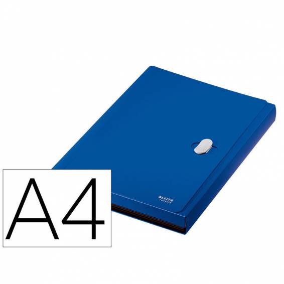 Carpeta leitz recycle clasificador fuelle polipropileno 5+1 compartimentos din a4 azul - 46240035