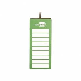 Caja cheque-libro liderpapel para material escolar carton reforzado con asa 393x120x393 mm - CL01