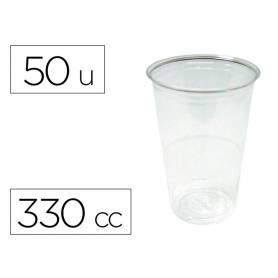 Vaso de plastico transparente 330 cc paquete de 50 unidades - 10350222