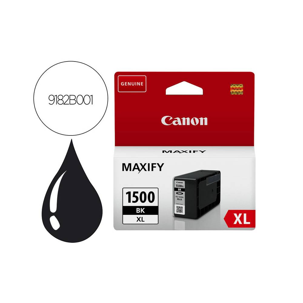 Ink-jet canon pgi-1500xl mb2050 / mb2150 / mb2155 / mb2350 / mb2750 / mb2755 negro