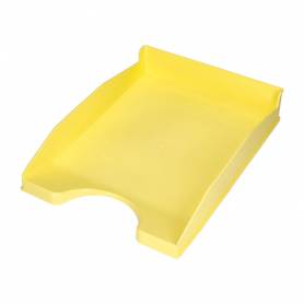 Bandeja sobremesa plastico q-connect amarillo pastel opaco 240x70x340mm - KF17162