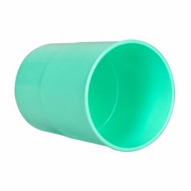 Cubilete portalapices q-connect verde menta pastel opaco plastico diametro 75 mm alto 100 mm - KF17164