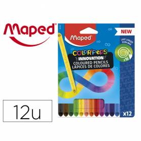Lapices de colores maped color peps infinity caja de 12 colores surtidos - 861600