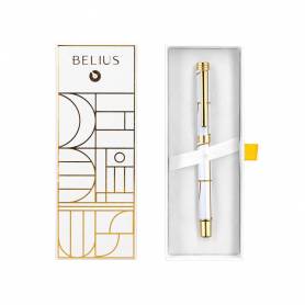 Roller belius carte blanche color blanco y dorado tinta negra caja de diseño - BB273